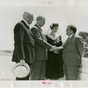 Ohio - Bricker, John W. (Governor) - With wife, shaking Fiorello LaGuardia's hand