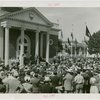 Ohio - Bricker, John W. (Governor) - Speaking at dedication in front of building