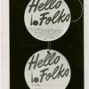 Opening Day - 1940 Season - ""Hello Folks"" labels