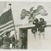 Opening Day - 1940 Season - Boy Scout and kids in front of Federal Building