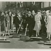 Parades - Street Cleaning - Fiorello LaGuardia, Harvey Gibson and others sweeping Broadway