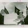 Pennsylvania Participation - Governors - Governor Earle, wife and Grover Whalen lay cornerstone