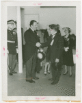 Pennsylvania Participation - Governors - Governor Arthur H. James and Grover Whalen shaking hands