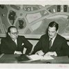 Peru Participation - Pardo de Zela (Consul General) and Grover Whalen sign contract