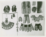 Peru Participation - Building and Exhibits - Costume pieces hanging on wall