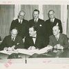 Poland Participation - Baron Stefan Ropp (High Commissioner) and Grover Whalen sign contracts