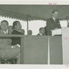 Poland Participation - Official speaking at podium