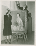 Poland Participation - Jimmy Durante and Ilka Chase with portrait