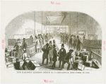 Pony Express Exhibit - Drawing of Harnden Express Office