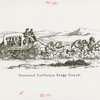 Pony Express Exhibit - Drawing of Overland California Stage Coach