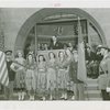 Portugal Participation - Women in traditional dress, officials, and Grover Whalen in front of building