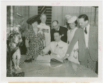 Portugal Participation - Joao de Bianchi signs guestbook while officials look on