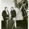 Press Events - National Press Club - Two men talking while being filmed for television