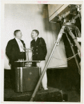 Press Events - National Press Club - Two men talking while being filmed for television