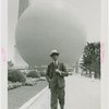 Press Events - National Press Club - Man walking in front of Perisphere