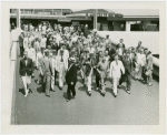 Press Events - National Press Club - Crowd in front of Long Island Railroad Station