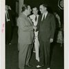 Press Events - National Press Club - Grover Whalen and president of club shaking hands