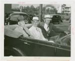 Puerto Rico Participation - Blanton Winship (Governor General), Major General Dennis E. Nolan and Admiral William D. Leahy in car
