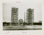 Pylons - At 111th Street entrance during construction