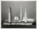 Pylons - View of Trylon and Perisphere through