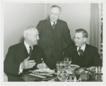 Queens, Borough of - Harvey Gibson and officials at Chamber of Commerce lunch