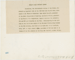 Radio Corporation of America (RCA) - Lenox R. Lohr (President of National Broadcasting Company), David Sarnoff and (President of RCA) and Grover Whalen signing contracts while being filmed for television