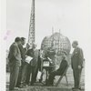 Radio Corporation of America (RCA) - William Winterbottom and group with teletype at groundbreaking for RCA exhibit