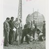 Radio Corporation of America (RCA) - William Winterbottom and group with teletype at groundbreaking for RCA exhibit