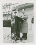 Radio Corporation of America (RCA) - Official speaking at dedication