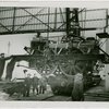 Railroads on Parade - John Bull train being lifted into building