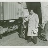 Railroads on Parade - George O'Brien (RKO Western star) looking at wagon