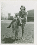 Railroads on Parade - Woman and burro