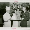 Restaurants - Childs - Staff with Trylon and Perisphere chicken croquette and mashed potatoes
