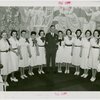 Restaurants - Childs - George D. Strohmeyer (President of Childs Company) with hostesses