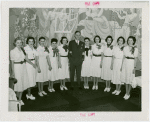 Restaurants - Childs - George D. Strohmeyer (President of Childs Company) with hostesses