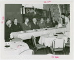 Restaurants - Childs - Group at table with Trylon and Perisphere chicken croquette and mashed potatoes