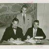 Restaurants - Heineken's on the Zuiderzee - Grover Whalen and officials sign contracts