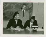 Restaurants - Heineken's on the Zuiderzee - Grover Whalen and officials sign contracts