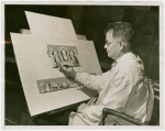 Restaurants - Schaefer Brewing Company - Arthur Crisp working on mural