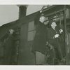 Restaurants - Schaefer Brewing Company - Grover Whalen and men on train