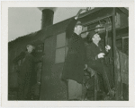Restaurants - Schaefer Brewing Company - Grover Whalen and men on train