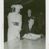 Rhode Island Participation - Governor and Mrs. Vanderbilt signing book