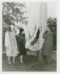 Rhode Island Participation - Governor Vanderbilt and family raising flag