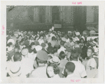 Robinson, Bill - At ticket campaign with crowd in Harlem