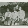 Robinson, Bill - With two women on car at ticket campaign in Harlem