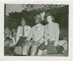 Robinson, Bill - With two women on car at ticket campaign in Harlem