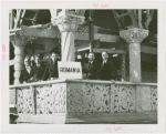 Romania Participation - Group on balcony with Romania sign