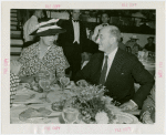 Roosevelt (Franklin Delano and family) - Eleanor Roosevelt and Henry Morganthau Jr. (Secretary of Treasury) at dinner