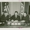 Russia (USSR) Participation - Signing contract with A. A. Troyanovsky (Russian Ambassador to the United States), Constantine A. Oumansky (Counselor of the Russian Embassy at Washington) and Grover Whalen