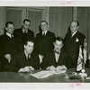 Russia (USSR) Participation - Grover Whalen and officials signing contracts